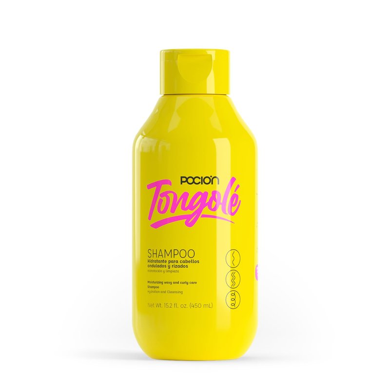 Nourishing Shampoo for Wavy & Curly Hair - La Pocion Tongolé | 15.2 Fl Oz (450 ml) Cleanse & Revitalize