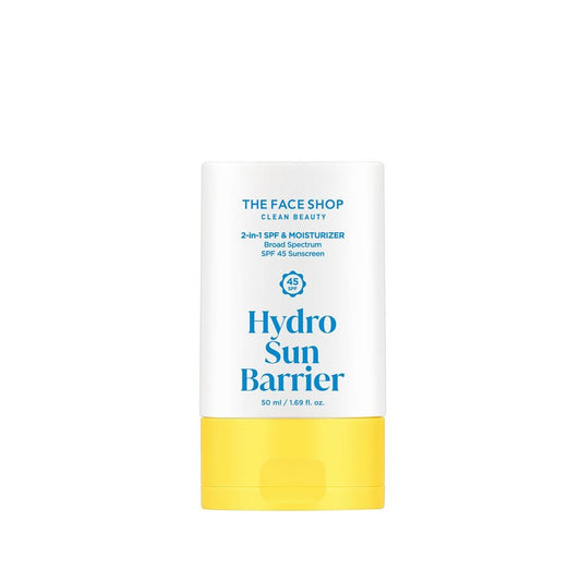 THE FACE SHOP Hydro Sun Barrier, SPF 45 Daily Facial Sunscreen & Moisturizer, for Oily Skin, Formulated with Calendula & Niacinamide, No White Cast, 1.69 Fl. Oz.