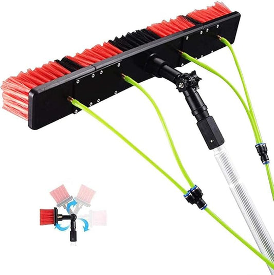 Photovoltaic Panel Cleaning, 3-12M Water Fed Telesbrush, Window Clean, Extendable Cleaner Conservatory Roof Cleaning Tools/12M Rod/30Cm Brush Head