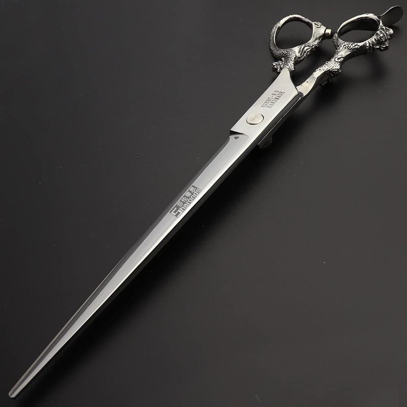 Hair scissors Professional hair scissors Japanese hair scissors 440C stainless steel/rose razor [scissors bag is a gift (9 inch flat)