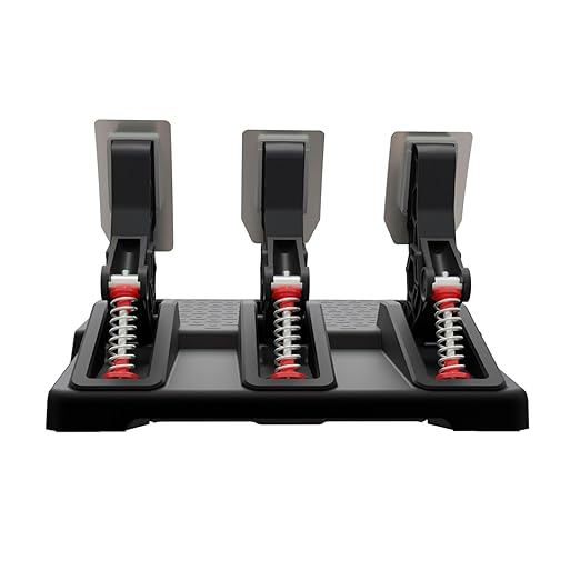 DOYO Racing Wheel Pedals, PC Gaming Steering Wheel Pedal Set, Swappable Springs, Adjustable, Durable, Compatible with PC Win11/Win10/Win7