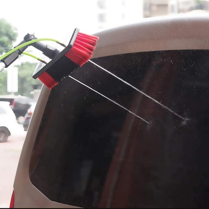 Photovoltaic Panel Cleaning, 3-12M Water Fed Telesbrush, Window Clean, Extendable Cleaner Conservatory Roof Cleaning Tools/8M Rod/30Cm Brush Head