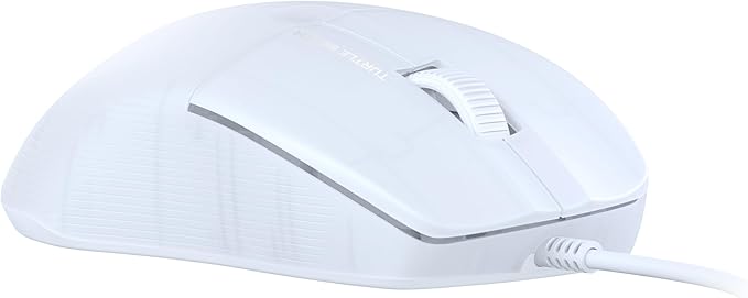 Turtle Beach Pure SEL Wired RGB Gaming Mouse, Ultra-Light 49g Ergonomic Design, 8000 DPI Optical Sensor, Mechanical Switches, Pretension System, Pure PTFE Glides, AIMO RGB Lighting – White