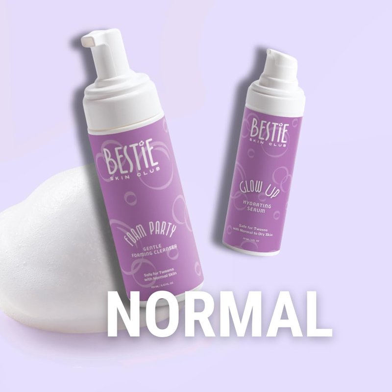 Bestie Skin Club Foam Party Facial Cleanser, Gentle Foaming Face Wash