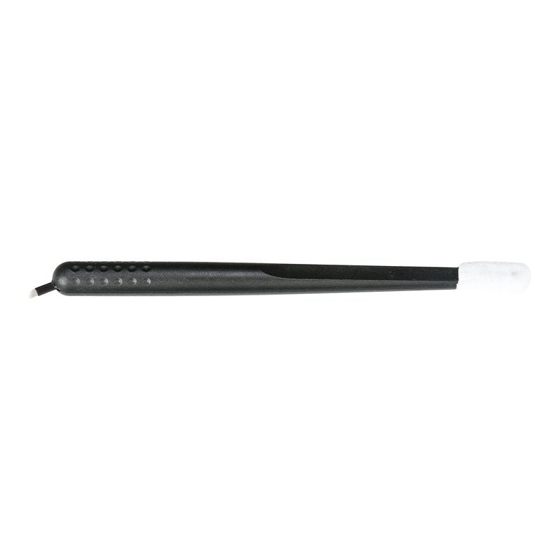 PACK OF 10 - Mellie Microblading Disposable Microblading Pen with Pigment Sponge Disposable Tool For Creating Eyebrows Microblading Supplies (Black, C14 .18mm)