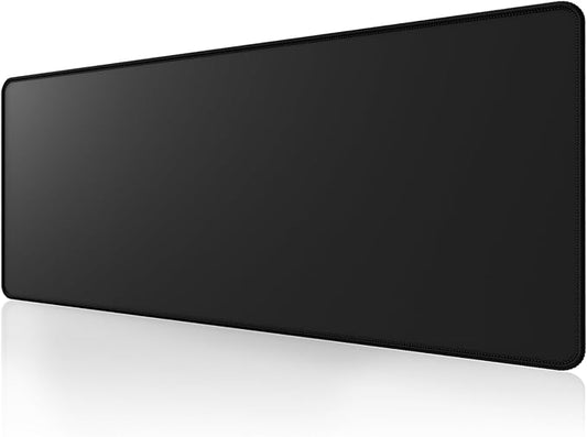 ALOANES Large Gaming Mouse Pad with Non-Slip Rubber Base,Stitched Edge,Desk mat for Laptop,Computer & PC, Wristing Pad for Gamer, Office& Home, 35.4"x 11.8"x 0.12"(Black)