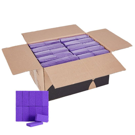 NOVAL Pumice Stone for Feet Callus Remover - 400pcs Bulk Salon Pack with Medium-Coarse Grit Classic Purple