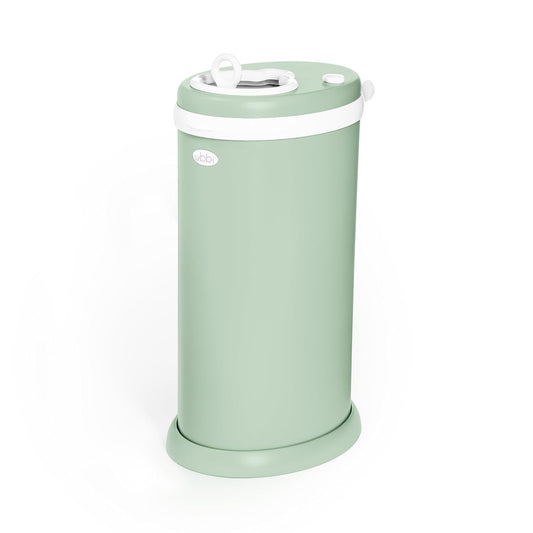 Ubbi Steel Diaper Pail - Odor Locking Design, No Special Bag Needed | Award-Winning Sage Green