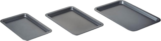 Nifty Cookie & Baking Sheets Set - Non-Stick Steel, Dishwasher & Oven Safe, Includes 3 Sizes