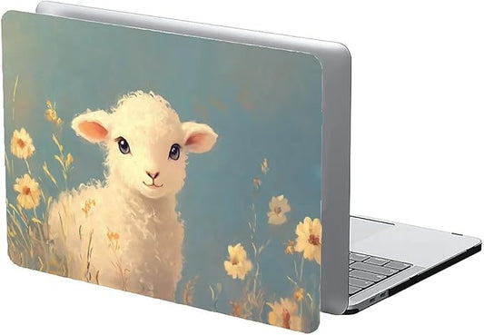 COTAIL Compatible with MacBook Air 13.3 13.6 Inch Case 2022 2021 2020 2019 Plastic Hard Shell Case Cover,13.3 Pro(A1706/A1708/A1989/A2159/A2289/A2338), Cute Little Lamb