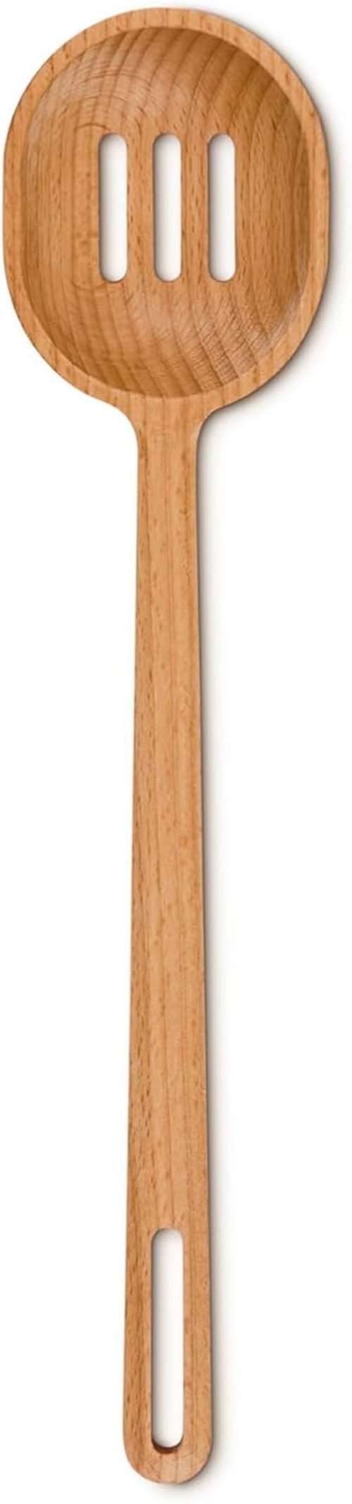 Le Creuset Wooden Slotted Spoon - Durable Kitchen Utensil for Cooking | Classic Design