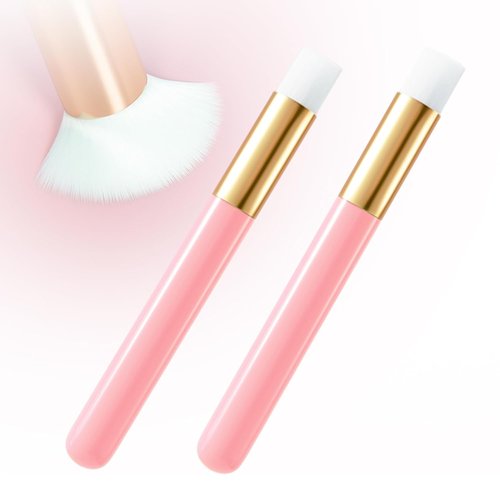 Buqikma Lash Brush Cleaning Set - 2 Pink Brushes for Effective Lash and Blackhead Removal