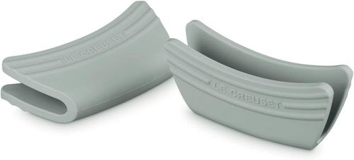 Le Creuset Silicone Handle Grips Set of 2 - 5" x 2.5" Each in Sea Salt Color
