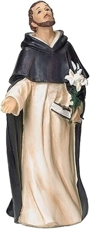 Roman Inc. St. Dominic Figurine - 3.5-Inch Santo Saints Confirmation Decor | Perfect Gift