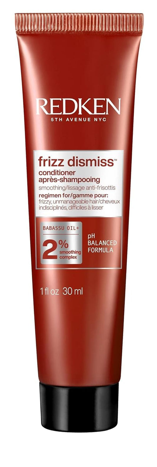 Redken Frizz Dismiss Conditioner | For Frizzy Hair | Moisturize, Detangle & Protect From Frizz | Sulfate Free | 1 Fl Oz