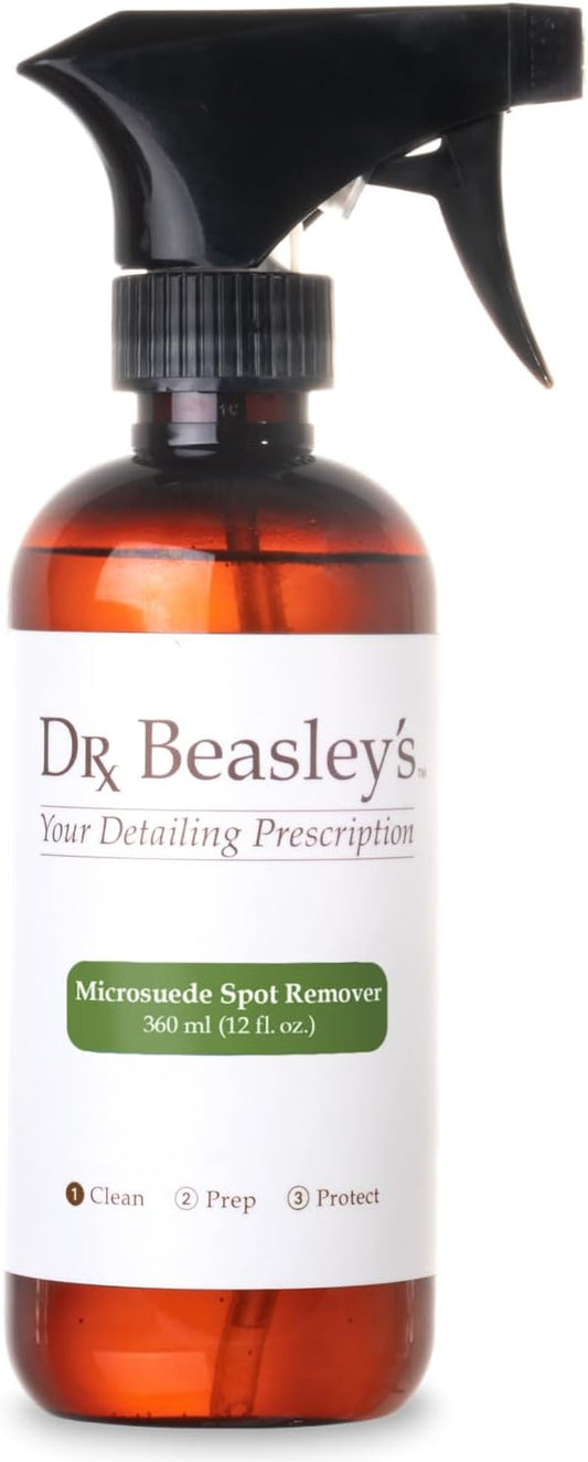 Dr. Beasley's Microsuede Spot Remover 12 fl oz - Specially Formulated for Faux Suedes, Preserves Softness, Wipe Away Ink, Dye Transfers, Stains