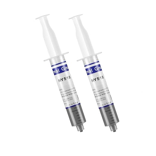 MoneyQiu HY510-50g (25g*2) Thermal Conductivity: >1.93W/m-k CPU Thermal heatsink Paste Silicone Grease Compound Non-Conductive for pc CPU gpu PS4 50 Gram
