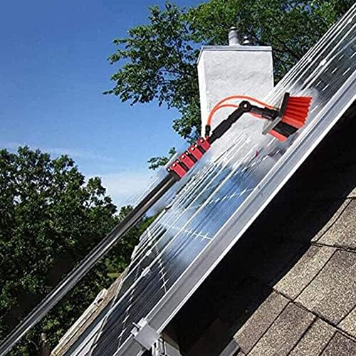 Water Fed Pole Telescopic Outdoor Window Cleaner, Conservatory Roof Cleaner/Water Fed Extendable Brush/Window Clean Kit Roof Cleaning Tools with 20m Water Supply Hose,18FT/5.4M