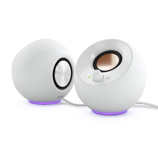 Creative Labs Pebble SE Minimalist 2.0 Channel Computer Speakers - White
