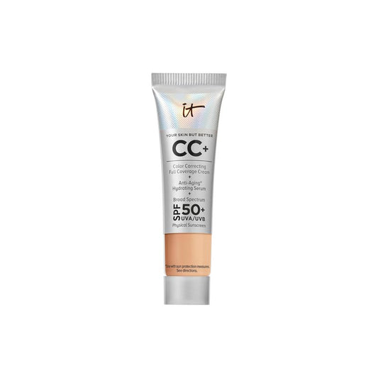 IT Cosmetics CC+ Cream - Full Coverage Foundation With SPF 50+ | Color Corrector & Anti-Aging Serum, Lightweight, 24H Wear
