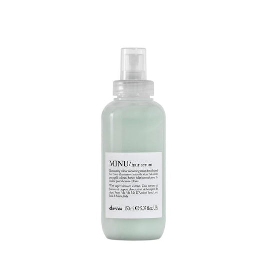 Davines MINU Hair Serum, Protective Leave-In Moisturizing Formula for Colored Hair - Preserves Cosmetic Color, Extending its Duration and Giving Great Shine with Salina Caper, 5.07 Fl Oz