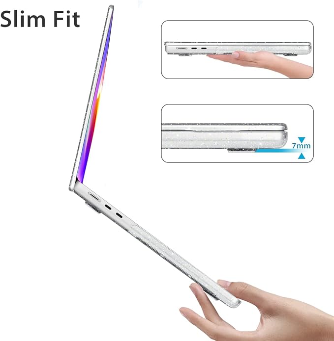 HOHAIYOO for 2026 2025 2024-2022 MacBook Air 13 inch Case M5 A3449 M4 A3240 M3 A3113 M2 A2681 with Touch ID& 13.6" Liquid Retina Display, Hard Shell&Keyboard Cover&Screen Film&Webcam Cover, Bunny-B