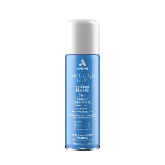 Andis 12750 Cool Care Plus 5-in-1 Clipper Spray, 15.5 oz Can, Blade Care and Treatment