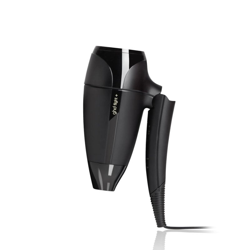ghd Flight+ Travel Hair Dryer ― 1300w Professional Portable Hair Volumizer, Suitcase Friendly, Lightweight, Powerful, and Compact Blow Dryer with Luxurious Travel Case ― Black