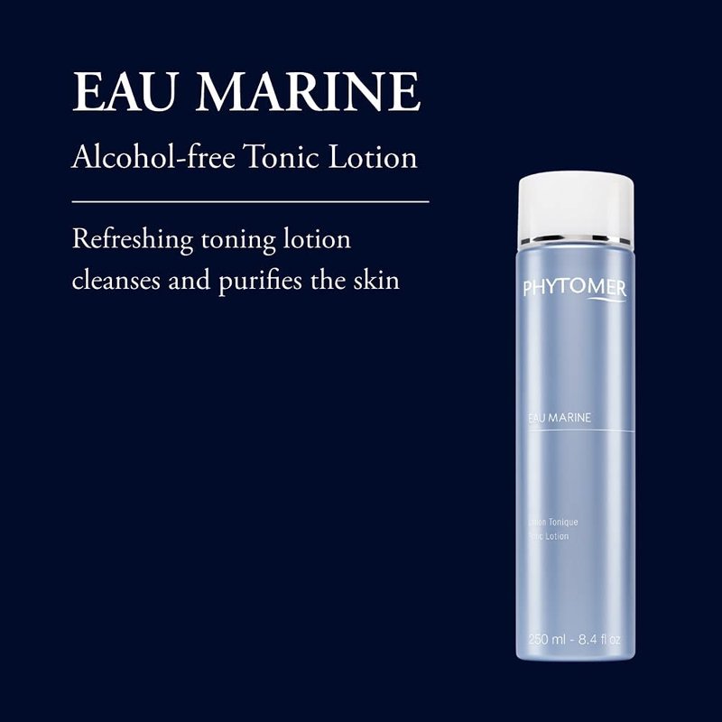 PHYTOMER Eau Marine Facial Tonic Lotion | Soothing, Anti-Aging Face Tonic | Toner, Cleanser, Makeup-Remover in One | Moisturzing Face Toner for Oily Skin | Alcohol-Free | 250ml