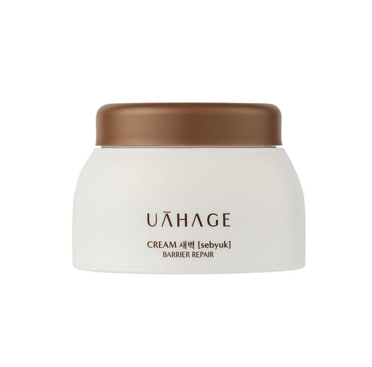 UAHAGE Sebyuk Cream Barrier Repair - Long-Lasting Hydration, Vegan Korean Skincare with Ceramide, Cholesterol, Shea Butter, Niacinamide, Panthenol, Squalane (50ml / 1.69 fl.oz)