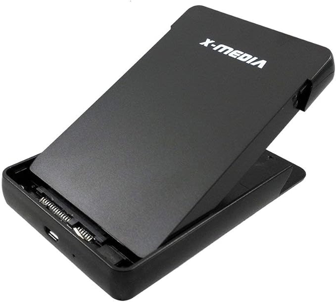 X-MEDIA XM-EN2279 2.5-Inch Tool-Free USB 2.0 SATA Hard Disk Drive HDD External Enclosure Case for 7mm / 9.5mm 2.5-Inch SATA HDD and SSD