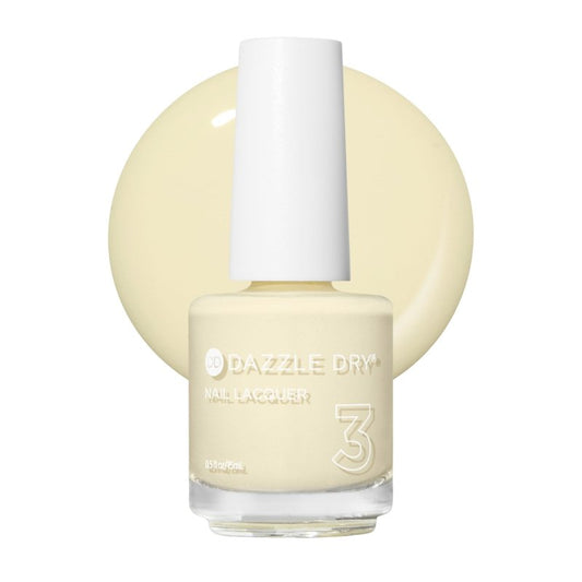 Dazzle Dry Nail Lacquer (Step 3) - Sundress - A light, pastel, buttery yellow. Full coverage cream. (0.5 fl oz)