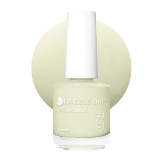 Dazzle Dry Nail Lacquer (Step 3) - Honeydew - A pale minty green with yellow undertones. Semi-sheer cream. (0.5 fl oz)