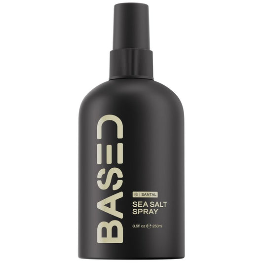 BASED Sea Salt Spray, Natural Finish Sea Salt Spray for Hair, Volume & Texture, Infused with Kelp & Vitamin B5, Light & Non-Greasy, Paraben Free, No Drying Alcohols, 8.5 oz (Pack of 1)