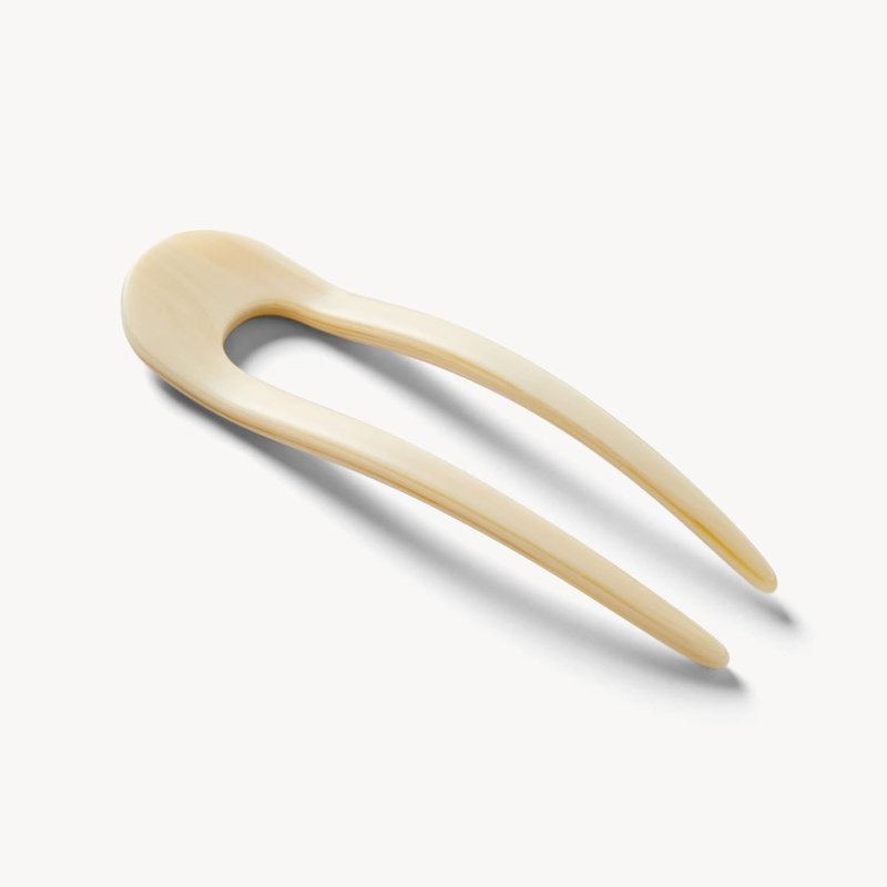 MACHETE Italian Acetate French Hair Pin for Thin Thick Hair, 5 inch Women Girls Hairstyle Accessories (Alabaster)