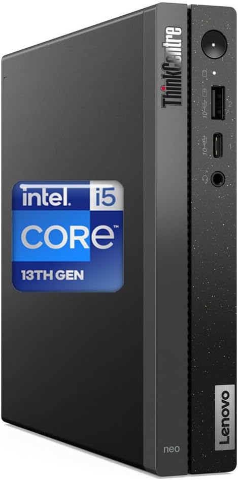 Lenovo ThinkCentre neo 50q Gen 4 Business MFF Desktop, 13th Gen Intel Core i5-13420H, 64GB RAM, 2TB PCIe SSD, Display Port, HDMI, RJ-45, Wi-Fi, Windows 11 Pro