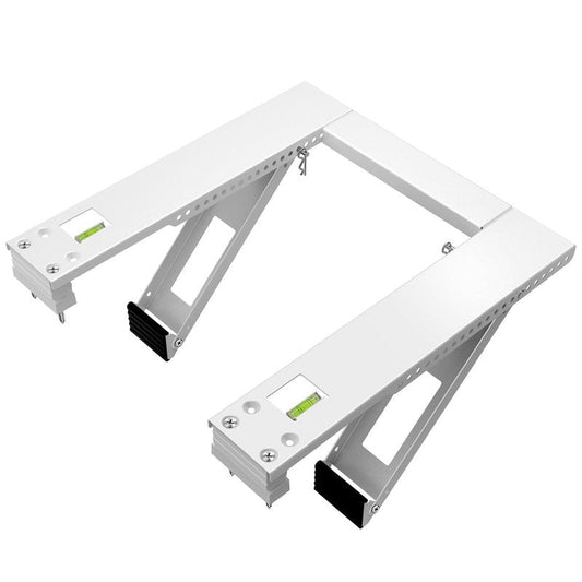 Qualward Air Conditioner Bracket Window AC Support Brackets - Heavy Duty with 2 Arms, Up to 180 lbs for 12000 to 24000 BTU AC Units- Fits Single Or Double Hung Windows