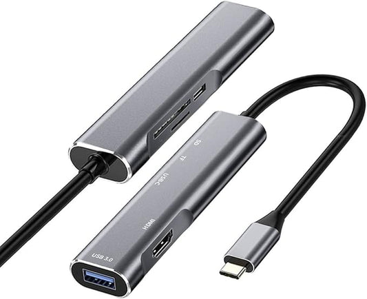 USB C to HDMI Adapter for Samsung DeX,DeX Station for Galaxy S25/S24/S23/S22/Note20/10/Tab S9/S8/S7,DeX hub with HDMI 4K,USB3.0,PD 60W,SD/TF Card Slot,Steam Deck,Nintendo Switch