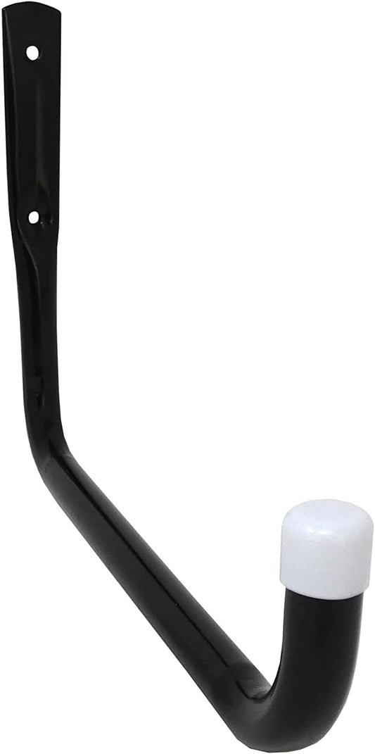 Shepherd Hardware Heavy Duty Steel Garage Storage Utility Hooks - 10-Inch, 4 Pack, Black
