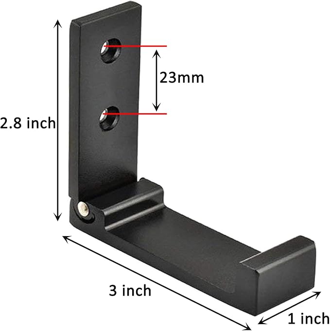Latomex Folding Coat Hooks, Foldable Wall Hooks for Hanging Aluminum Alloy Cloth Hanger Coat Hanger Headphones Holder Headset Wall Hanger Hook- Pack of 4
