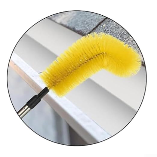 Adjustable Telescopic Gutter Cleaning Tool Homeowners DIY Enthusiasts - Safe Effective Gutter Cleaner with Extension Rod Inspection Mirror(05)