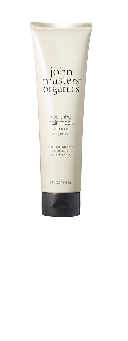 john masters organics â Nourishing Hair Mask | Rose and Apricot | Deep Conditioning Hair Mask | Scalp Treatment | Avocado | Silicone & Paraben Free | Cruelty Free| Haircare for Men & Women (5 oz.)