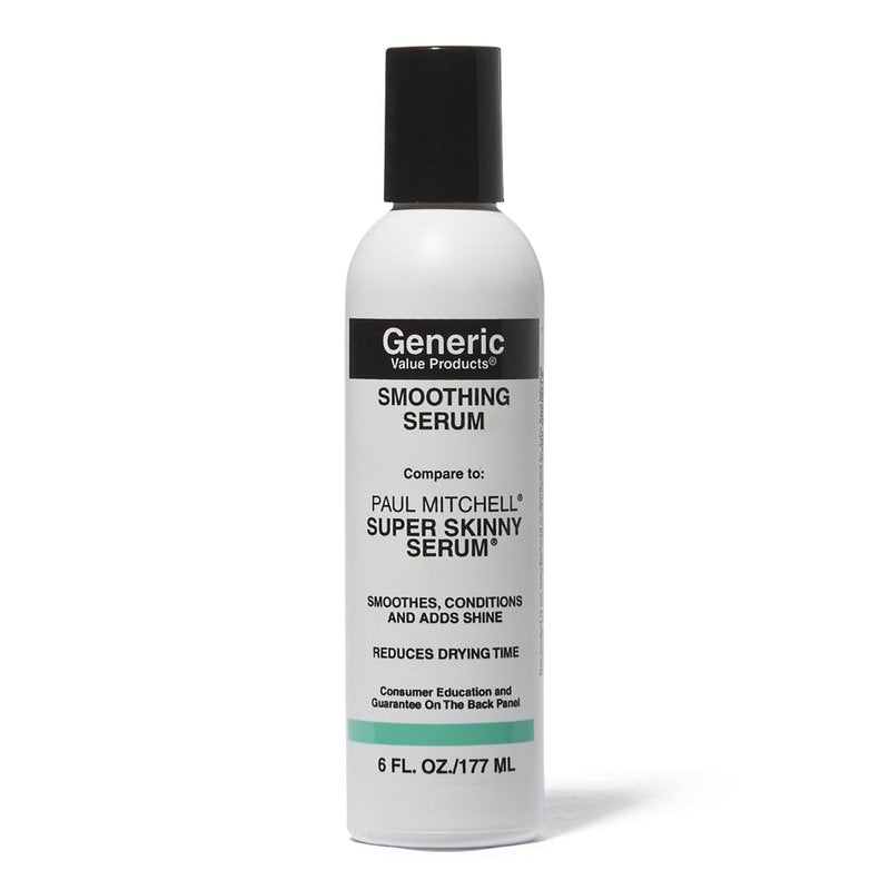 Generic Value Products Smoothing Serum, Styling Cream, AntiFrizz, Thermal Protectant, Conditioning, Wet or Dry Hair, 6 Oz
