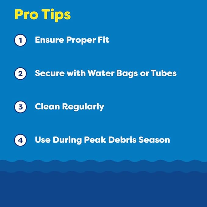 In The Swim 16' x 25' Oval Leaf Net Cover for Above Ground Swimming Pools - Removes Leaves, Sticks, and Small Debris from Your Winter Cover