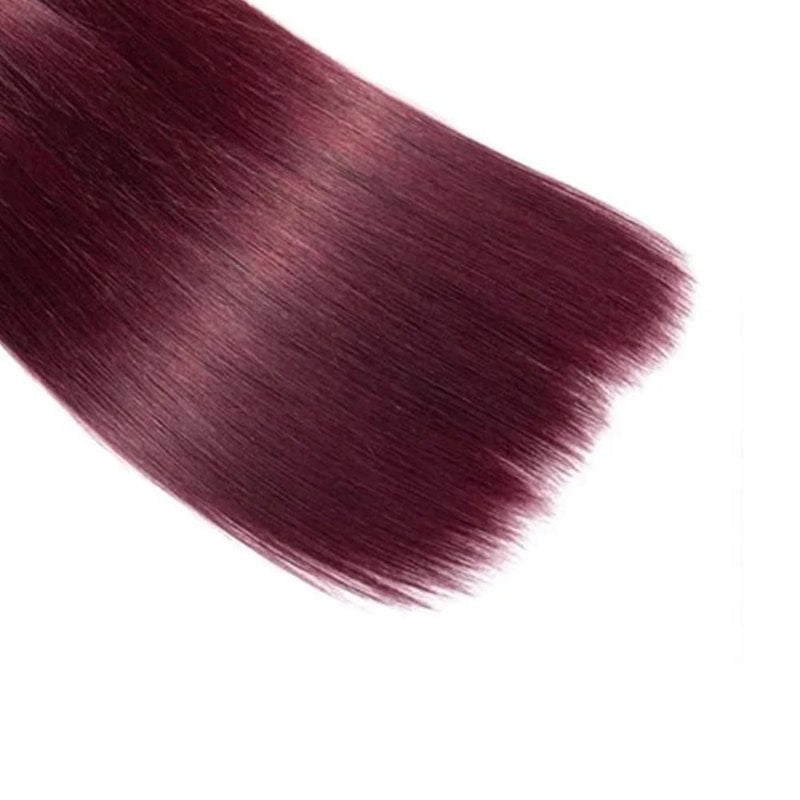 99j Burgundy Bundles Human Hair Straight Bundles Human Hair 20 20 20 Inch Wine Red Brazilian Hair 3 Bundle Unprocessed Virgin Remy Hair Extensions 50 Gram Per Bundle For Black Women