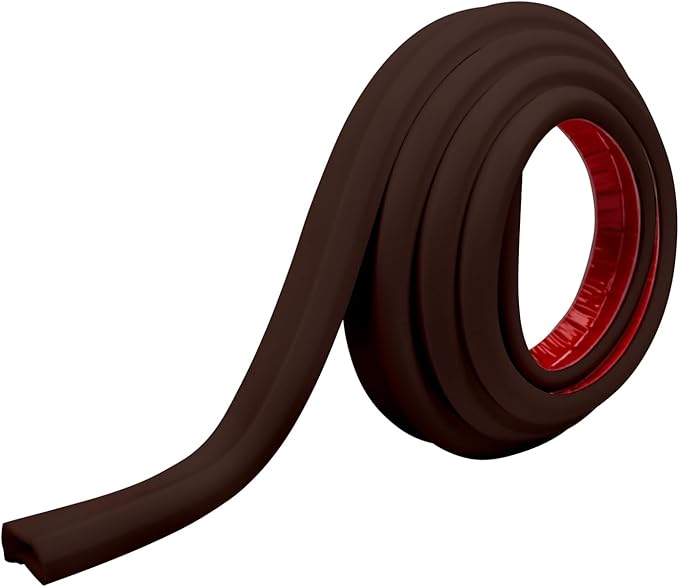 TV Cord Hider – Flexible Wall Cord Cover Slim Design Silicone Cable Raceway - Self Adhesive, Cut to Size Design for Hiding Wires on Wall - Clean Home Setup Cable Concealment (Dark Brown, 10 Feet)