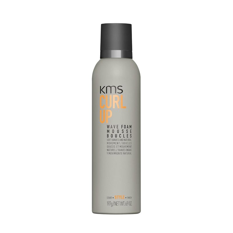 KMS CURLUP Curl Defining Wave Foam Mousse - 6.9 Oz | Lightweight, Frizz Control