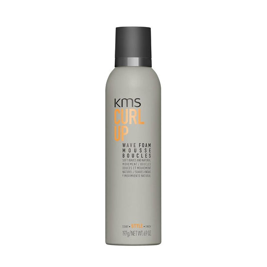 KMS CURLUP Curl Defining Wave Foam Mousse - 6.9 Oz | Lightweight, Frizz Control