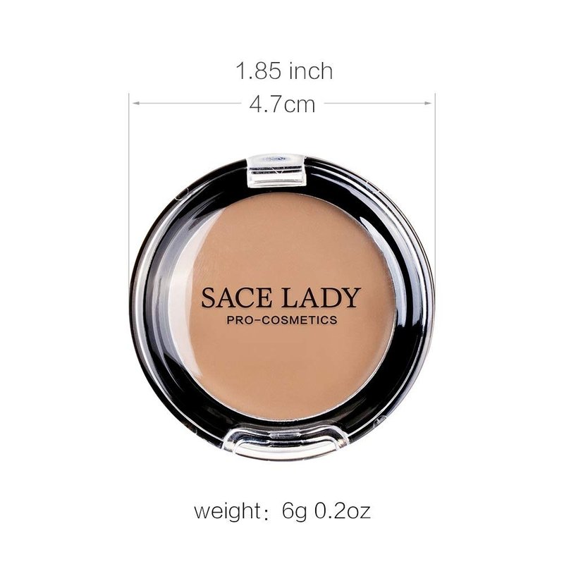 Full Coverage Concealer Cream - Waterproof Matte Makeup for Dark Spots & Under Eye Circles | 3 Pack, Light Natural (3×5g)