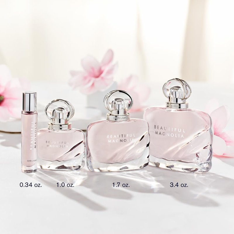 Estée Lauder Beautiful Magnolia Eau de Parfum Spray with Notes of Lush Magnolia, Solar Gardenia, Warm Woods & Luminous Musk | Floral Perfume for Women | Perfumes for Women, 3.4 Fl Oz